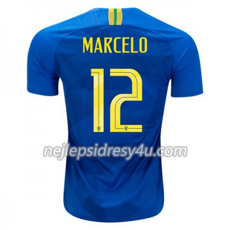 Fotbalový Dres Brazílie Marcelo 12 Venkovní MS 2018